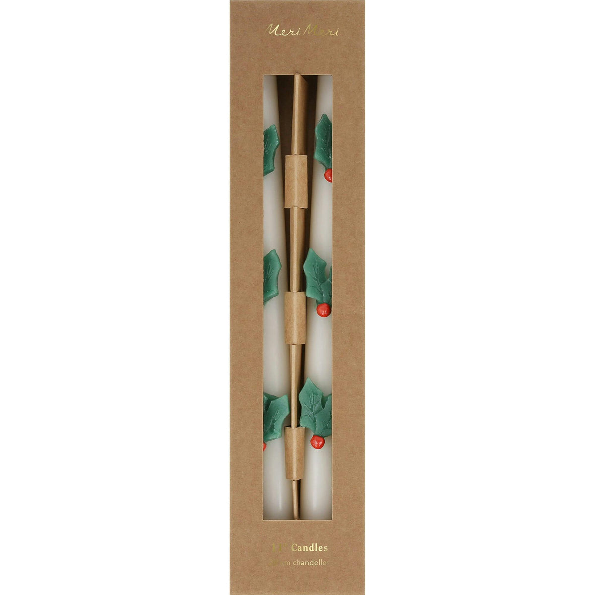 Holly Table Candles