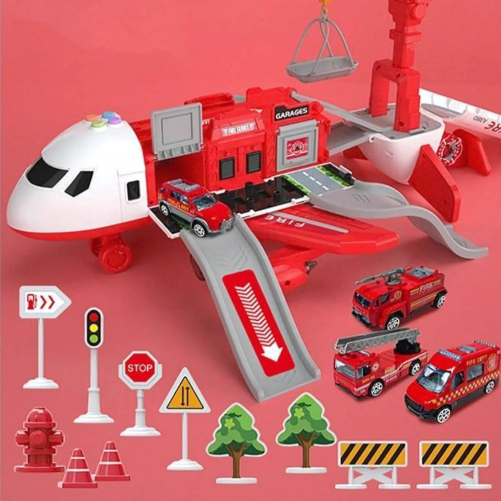 Kids' Transforming Airplane Toy with Music & Storage