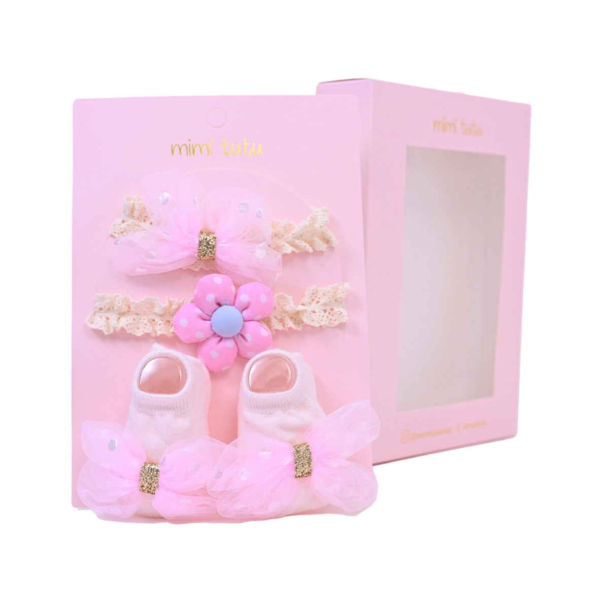 Lace Headband & Sock Gift Set