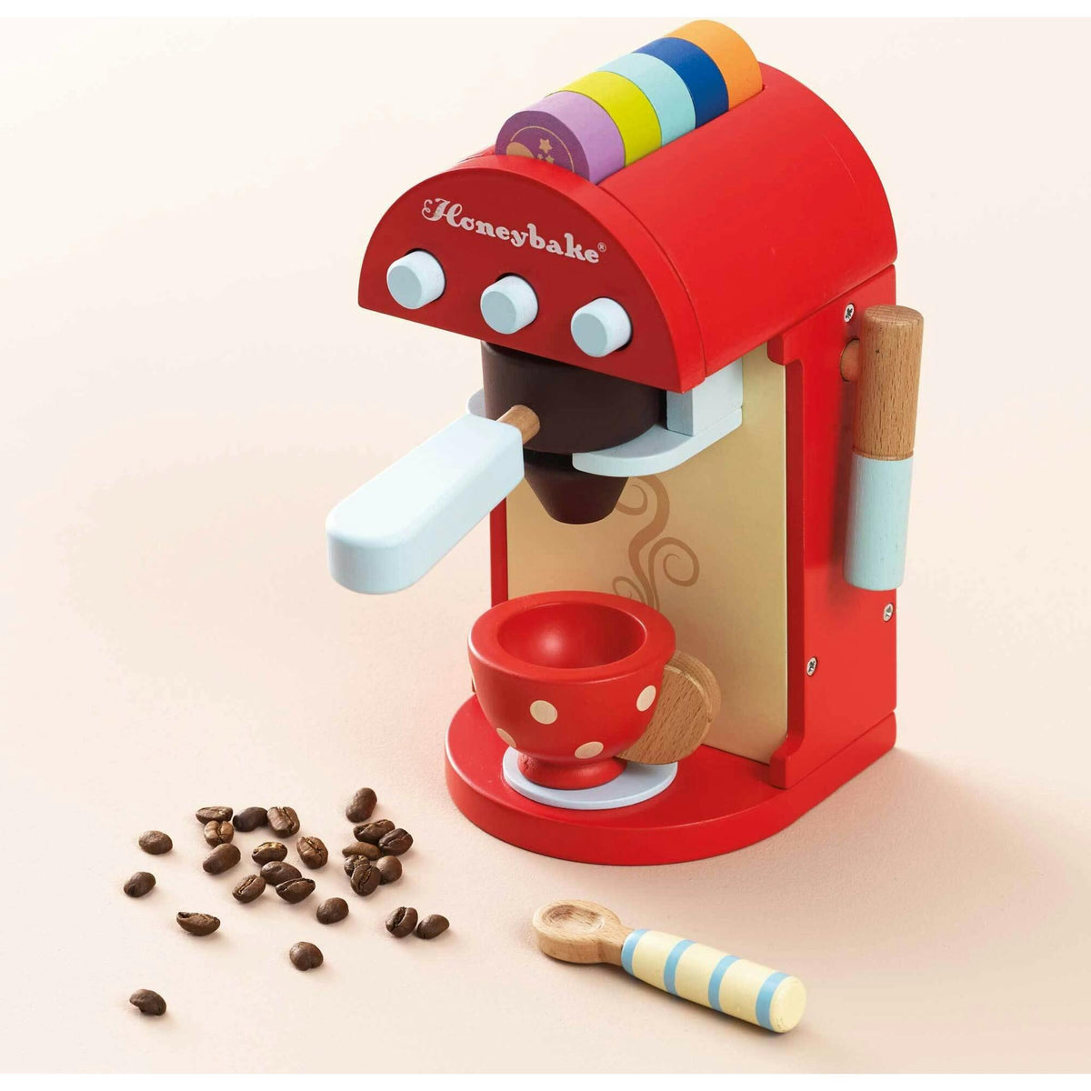 Wooden Coffee Machine & Cup