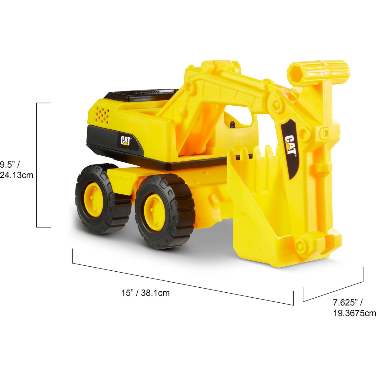 Tough Rigs Construction 15" Toy Excavator