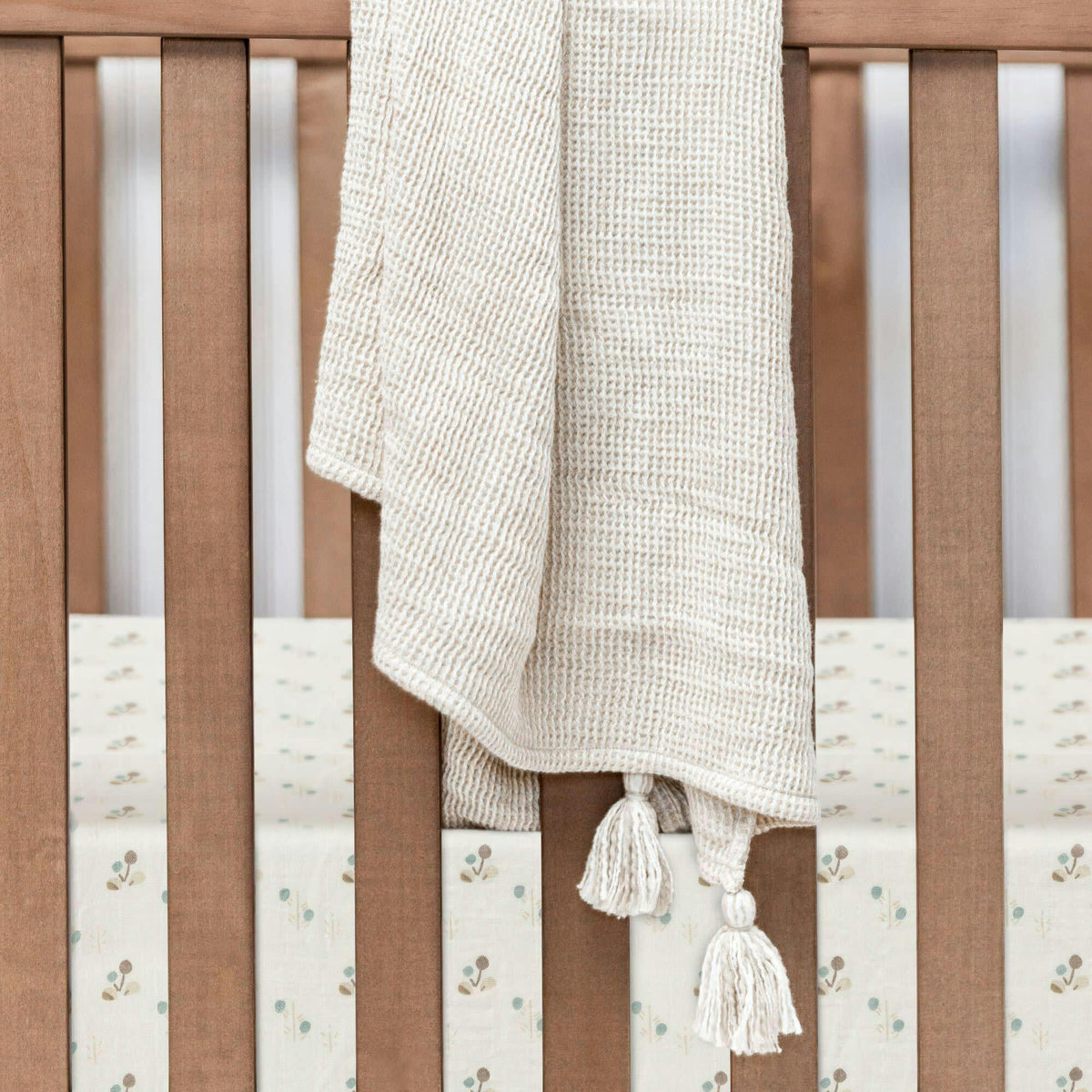 Organic Cotton Poppy Fitted Crib Sheet