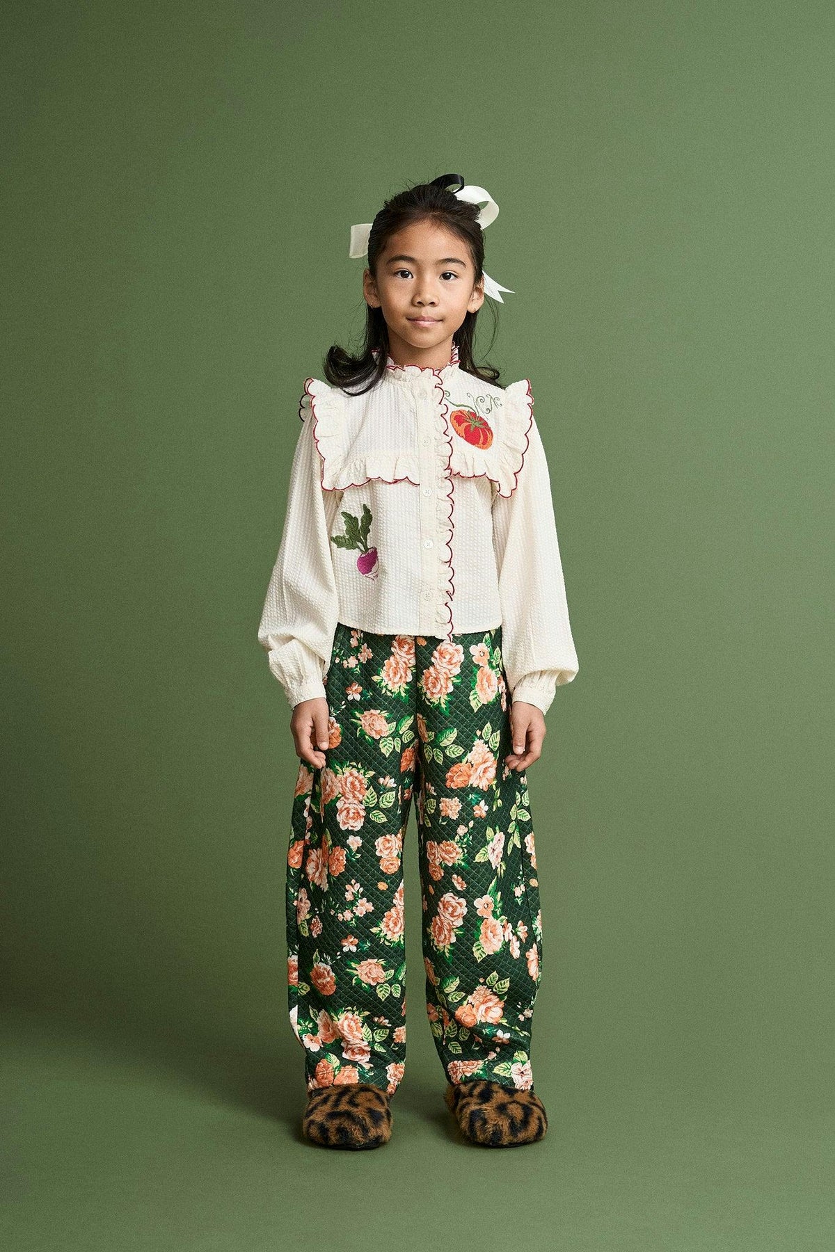CRETONA QUILTED PANTS GREEN