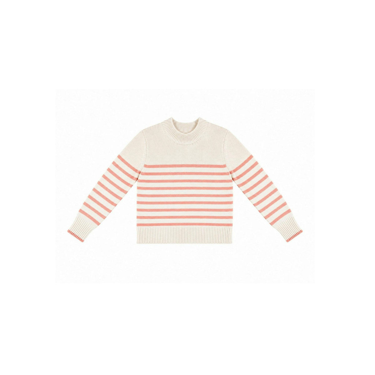 Shell Washed Striped Cotton Sweater