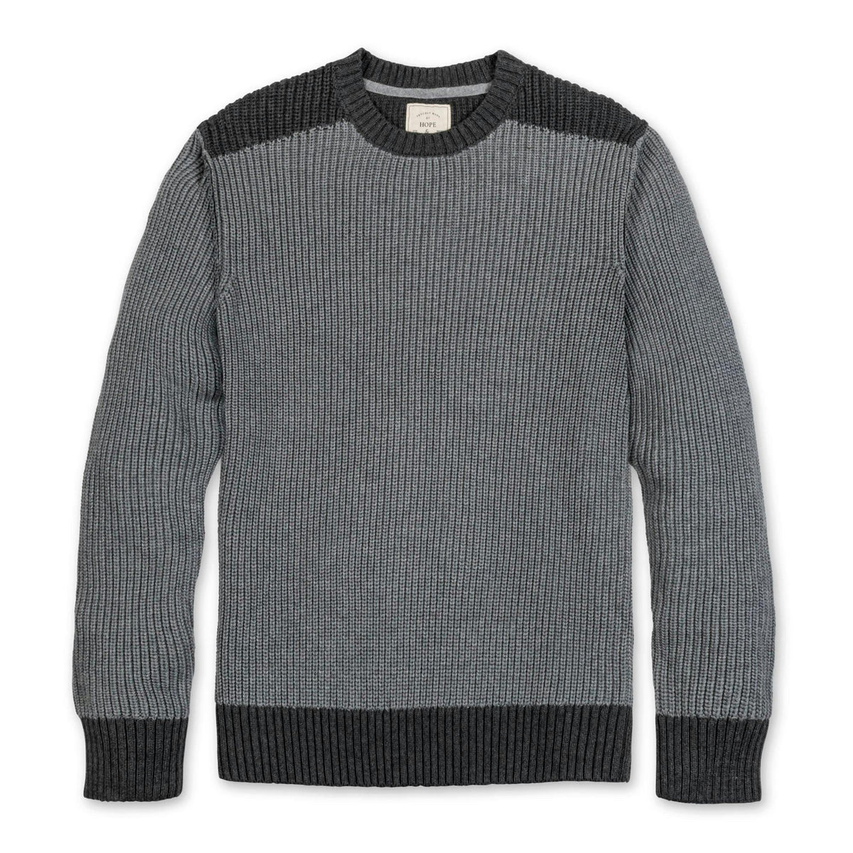 Organic Shoulder Detail Crew Neck Sweater