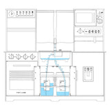 Tiny Land® Iconic Water Play Kitchen & Premium Wooden Refrigerator