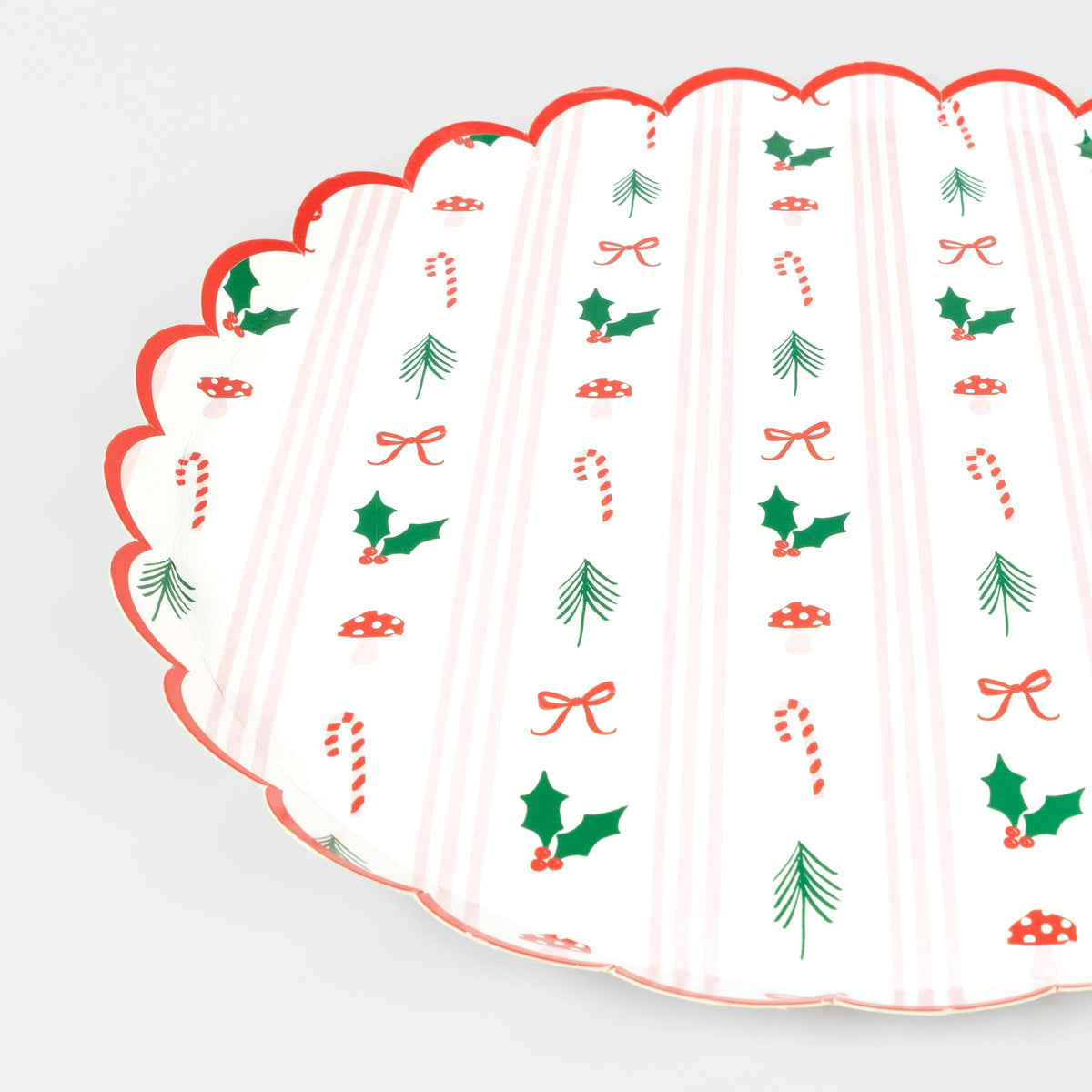 Festive Icon Stripes Dinner Plates