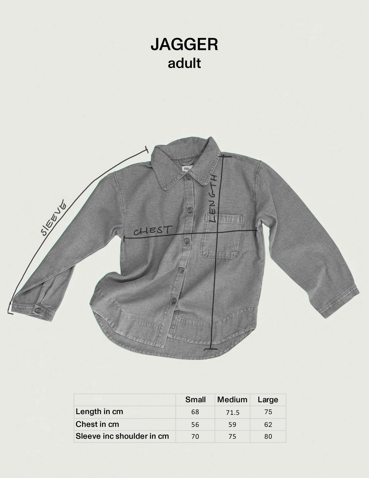 Adult Jagger Rust Cord Overshirt