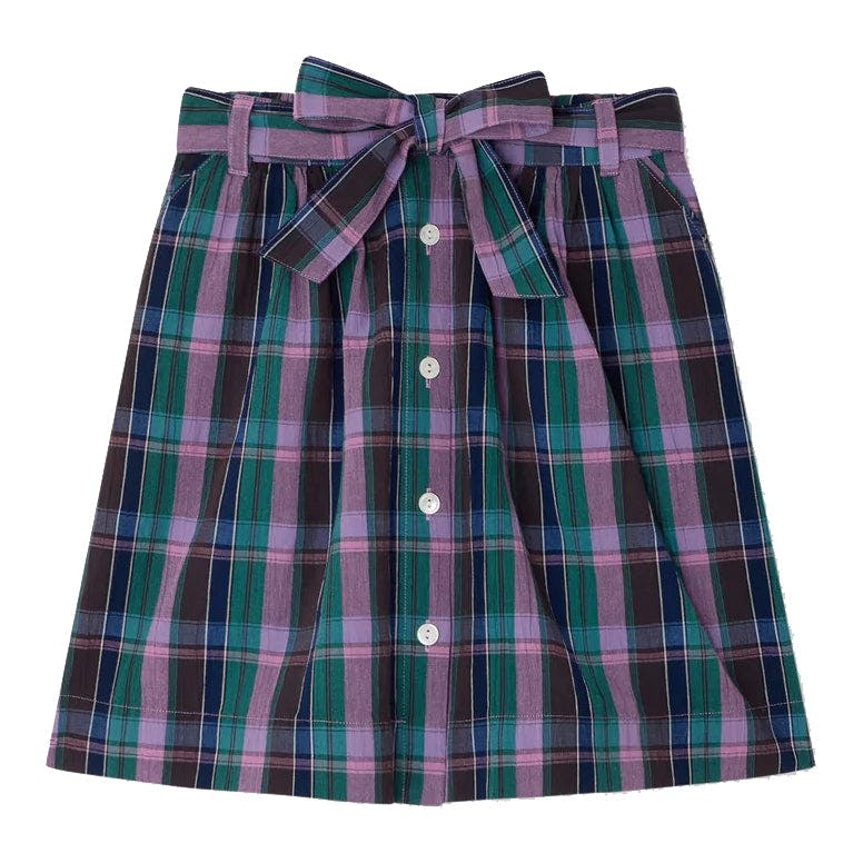 BONPOINT Esterina Plaid Skirt - Violet