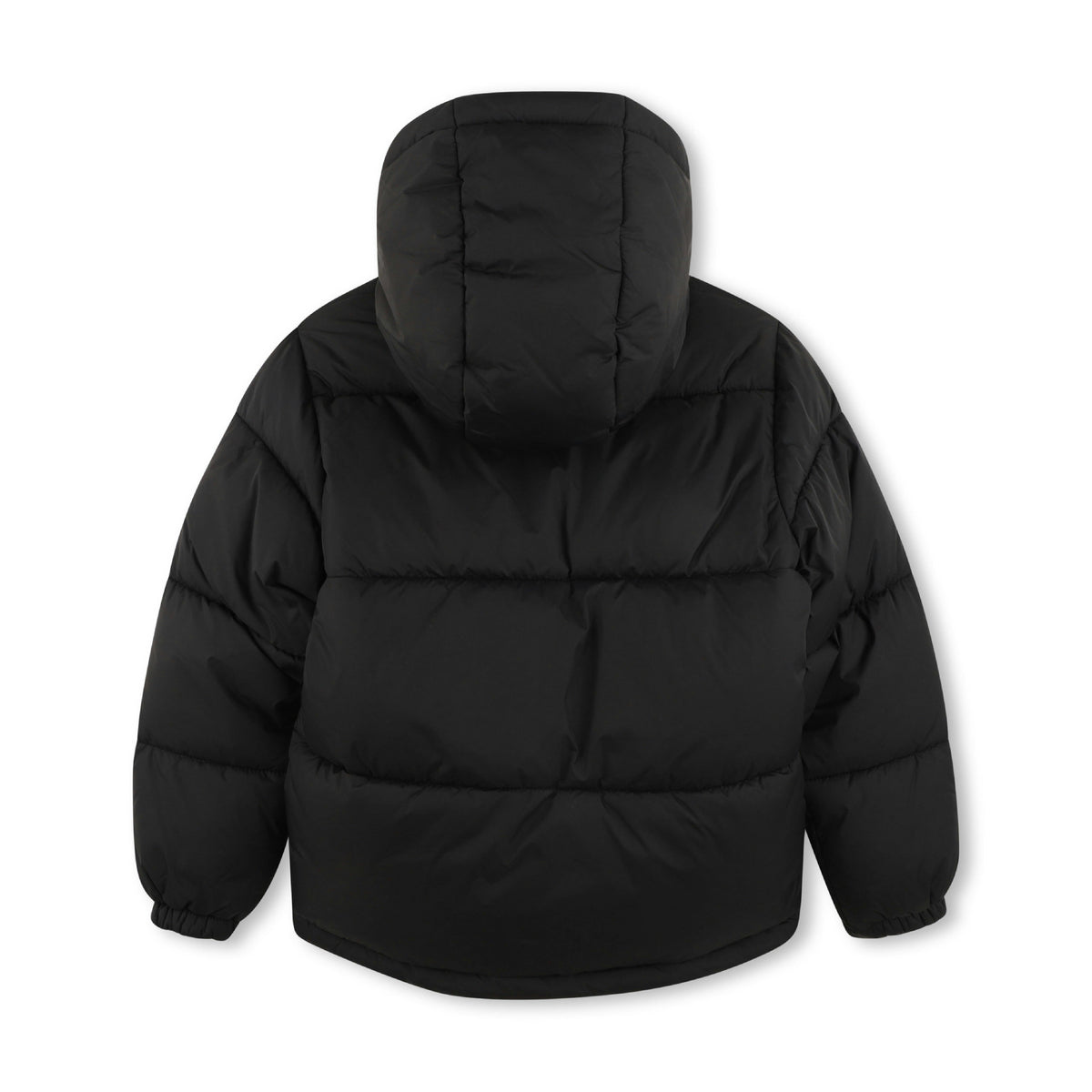 Black Hooded Padded Jacket