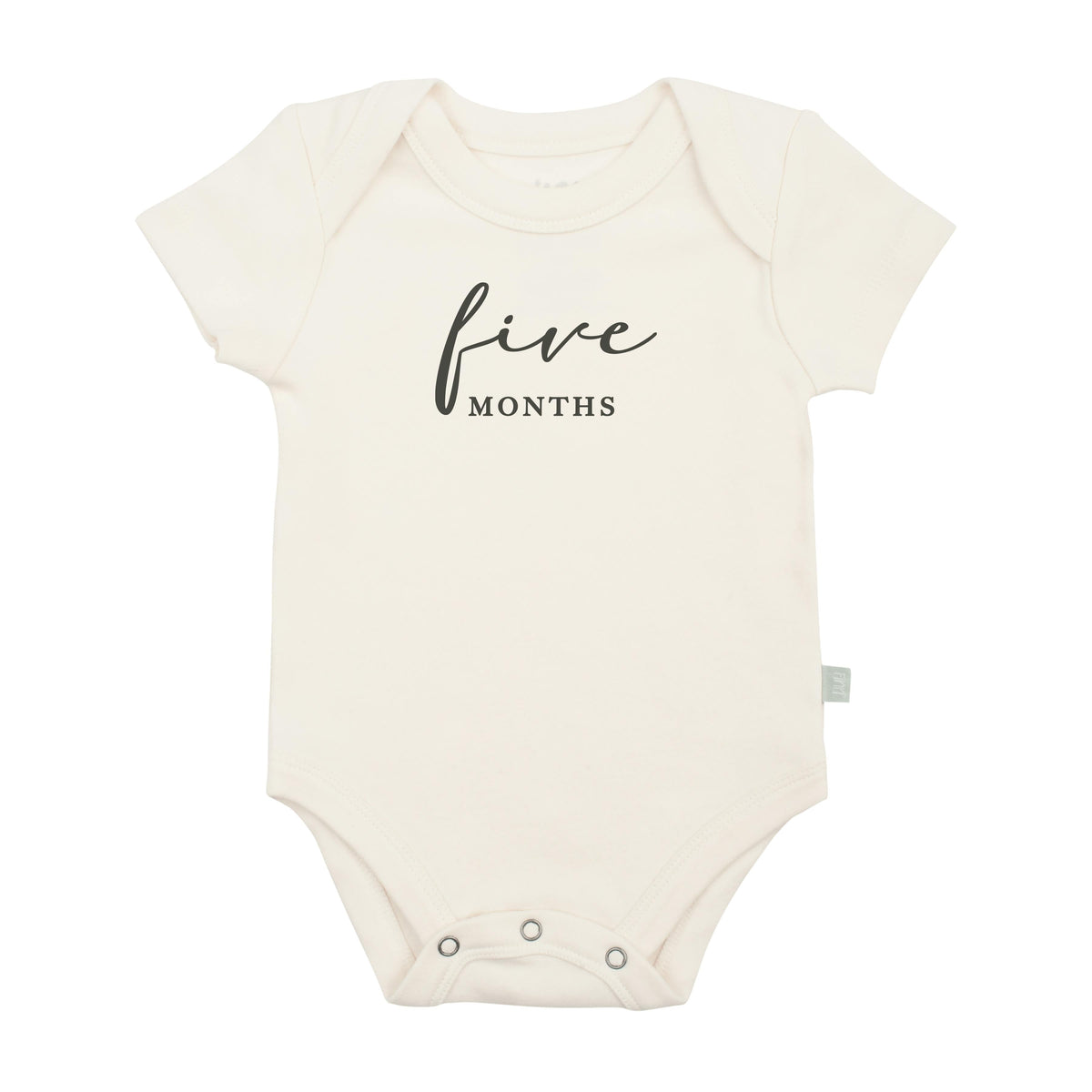 graphic bodysuit | five months milestone charcoal