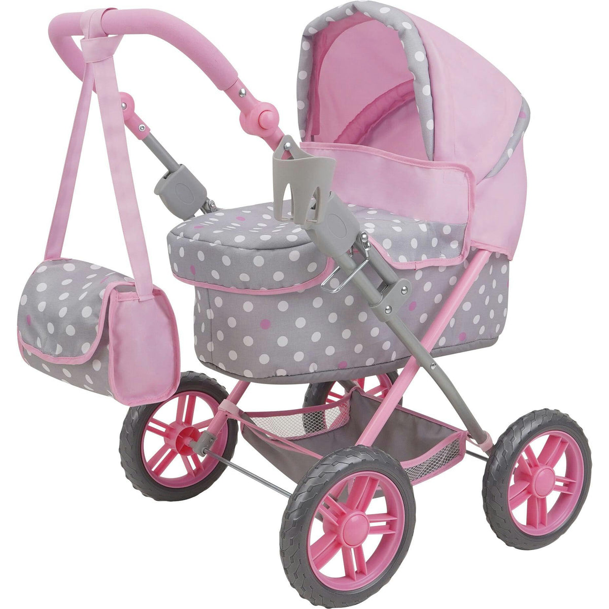 Cotton Candy Pink Amanda Doll Pram Doll Accessory - Pink