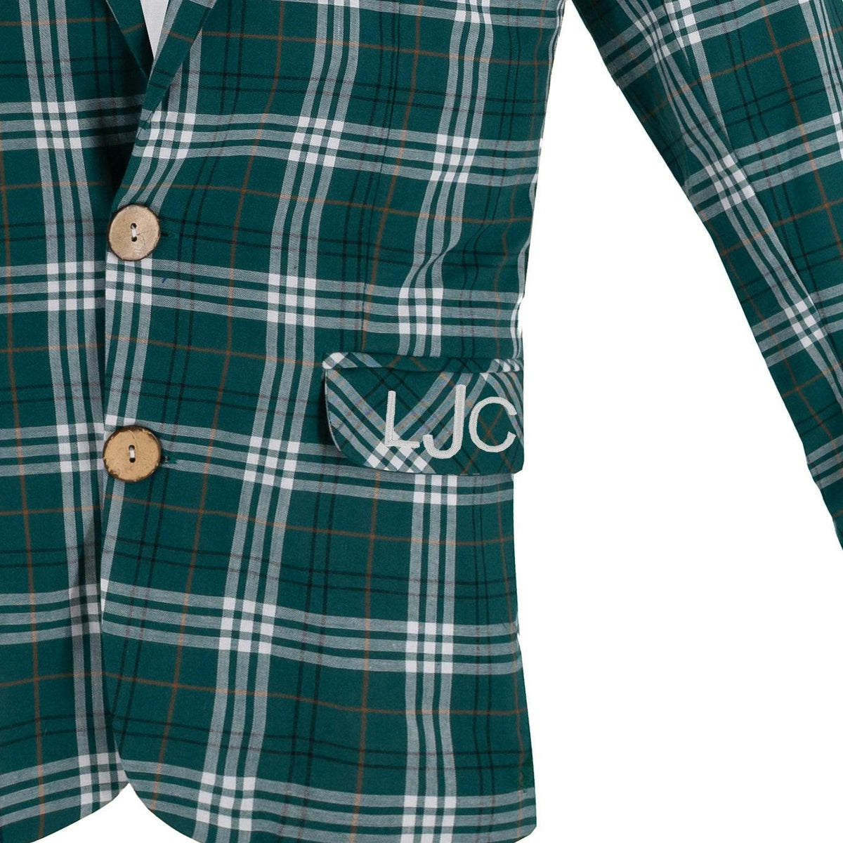 Hayden Boy Blazer - Green Tartan