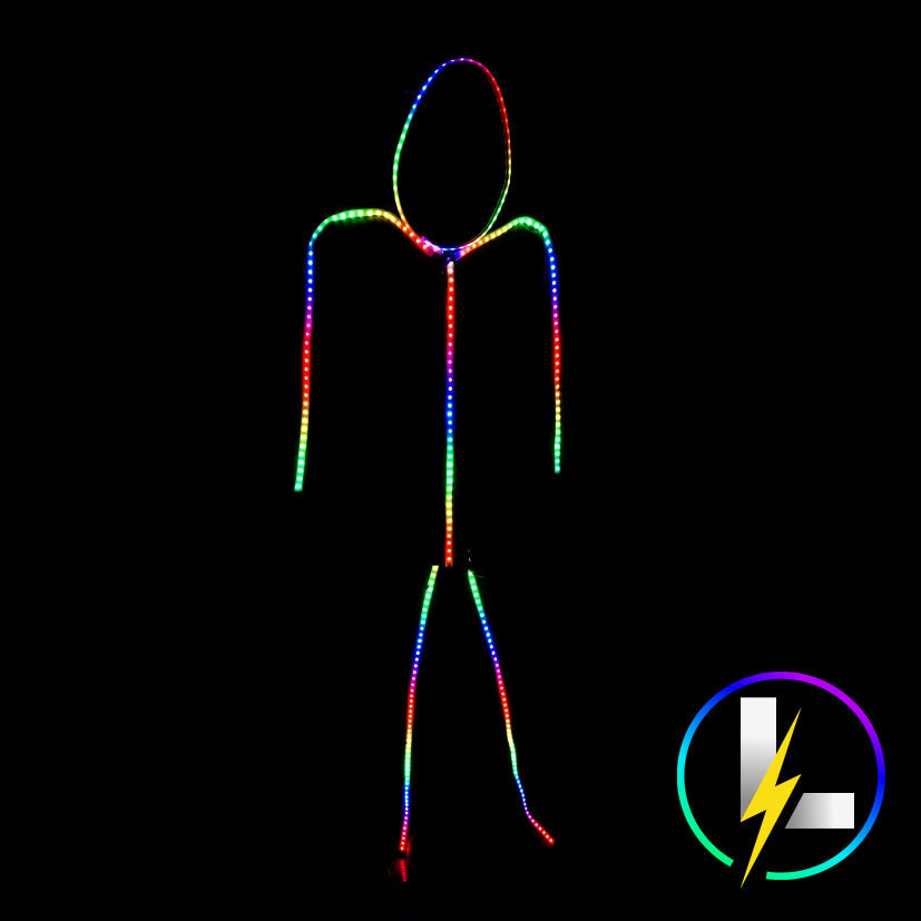 Luminoid Digital Smart Light-up LED Stick Figure w/ Free Rechargeable Battery