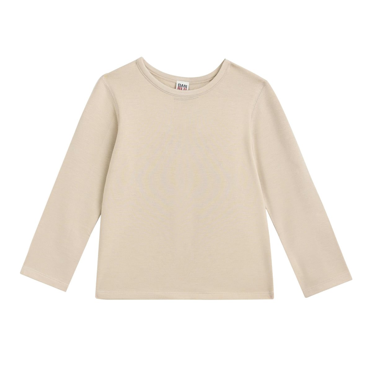 Beige Solid Wool-Blend Pajama Set