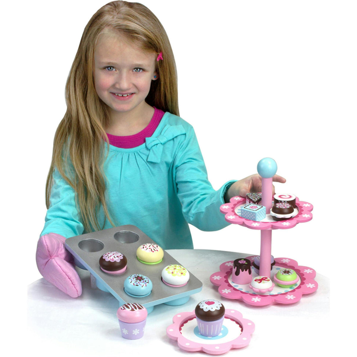 Sophia's 9-Piece Cupcake Set, Multi