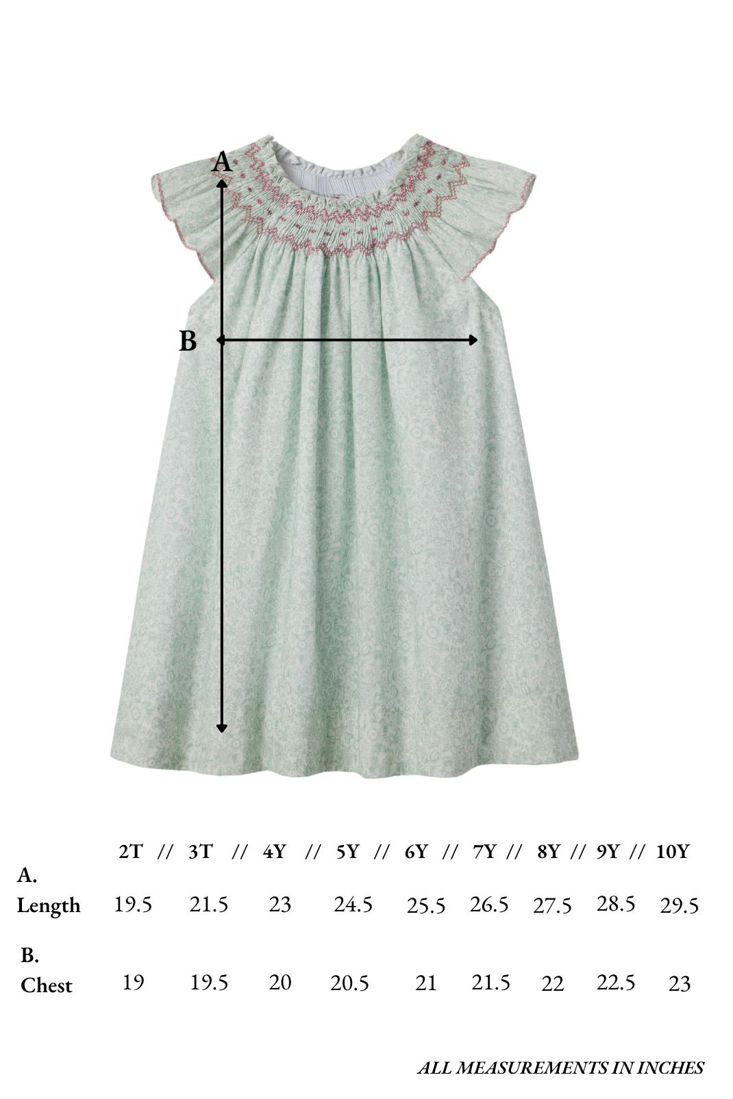 Daisy Dress in Verdant Blooms