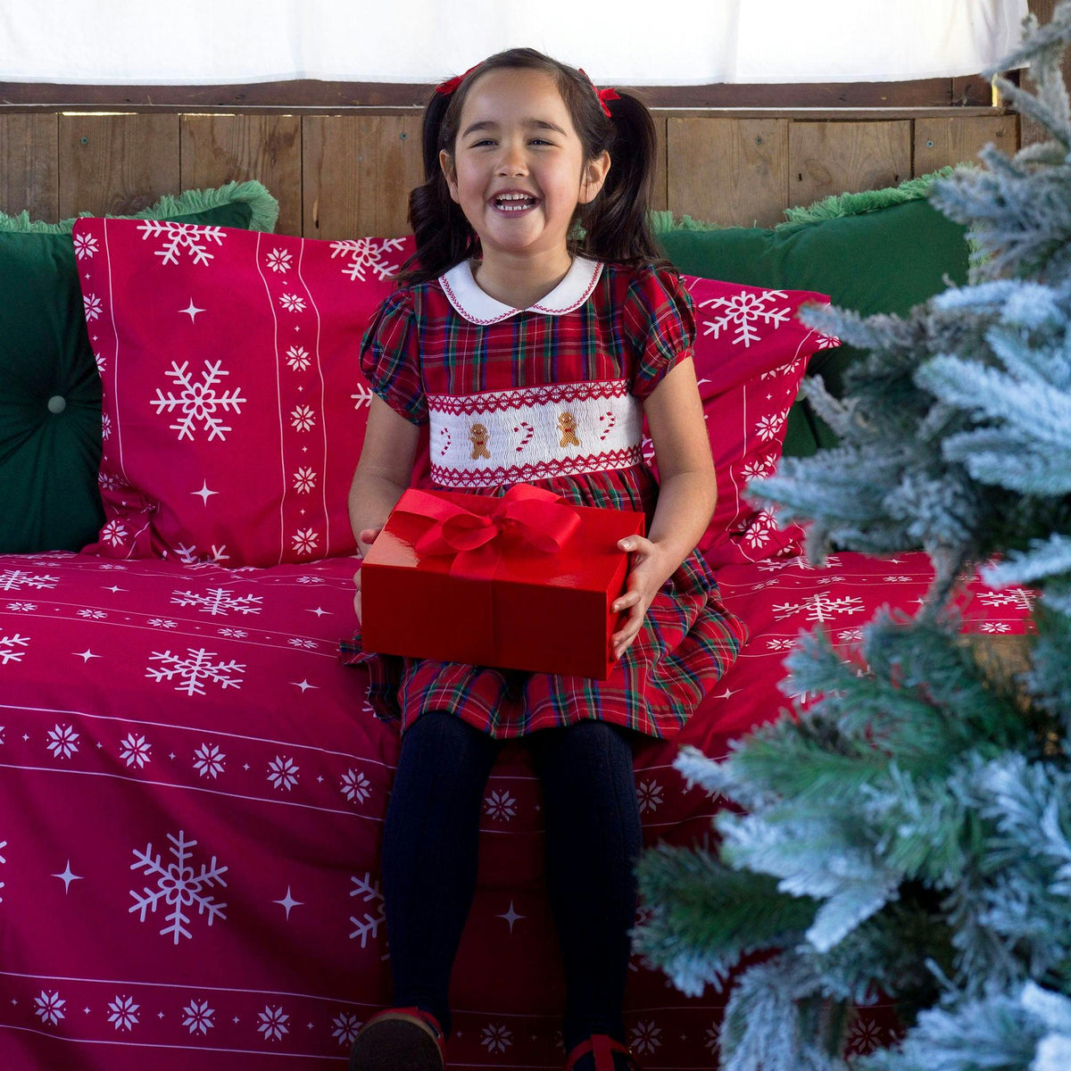 Gingerbread Smocked Dress