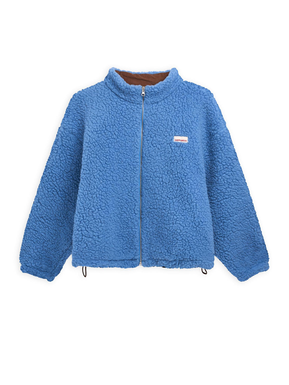 adult wool bomber jacket - ice blue