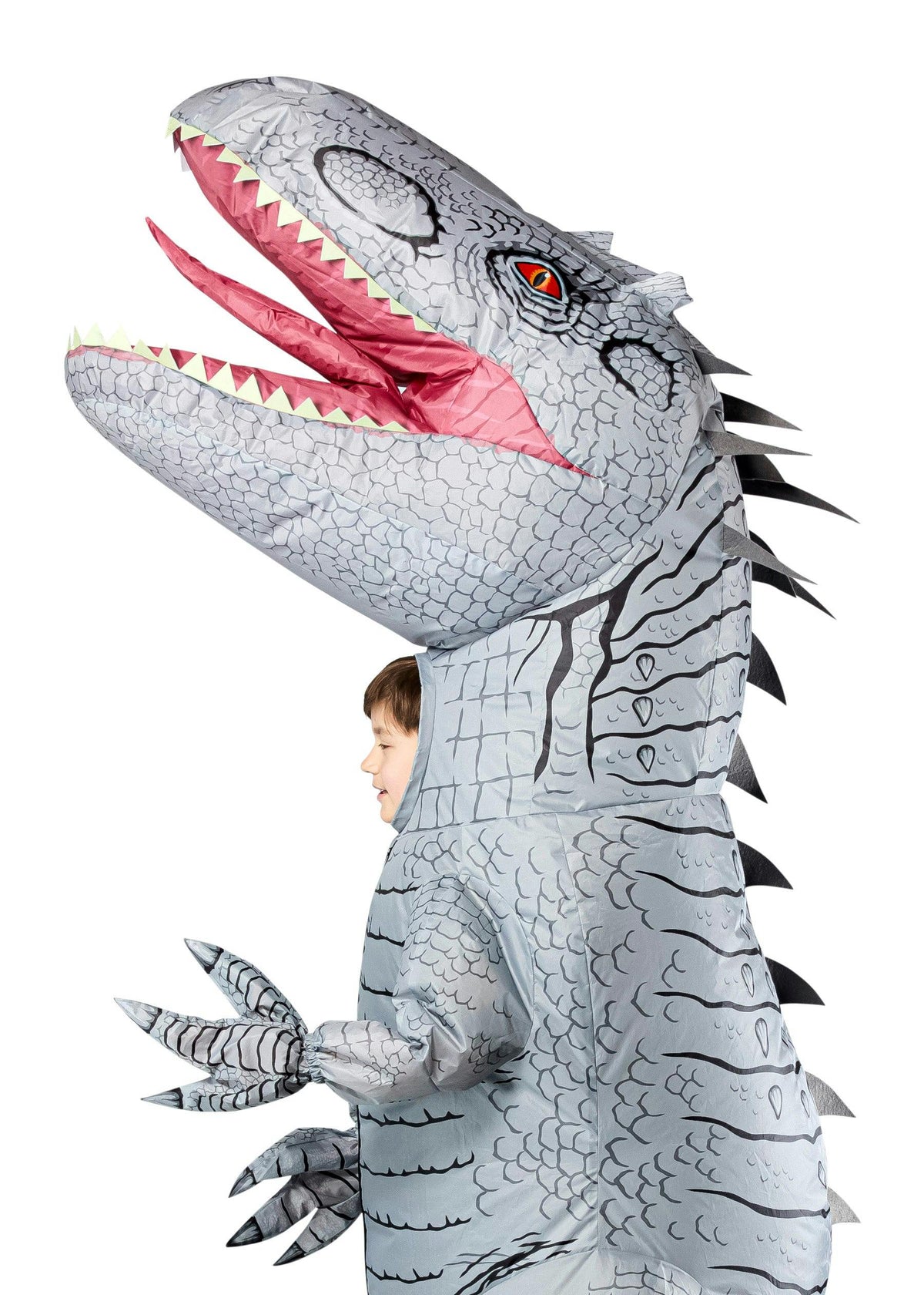Predator Mask Variants Kids' Jurassic World Rebirth Indominus Rex Inflatable Costume