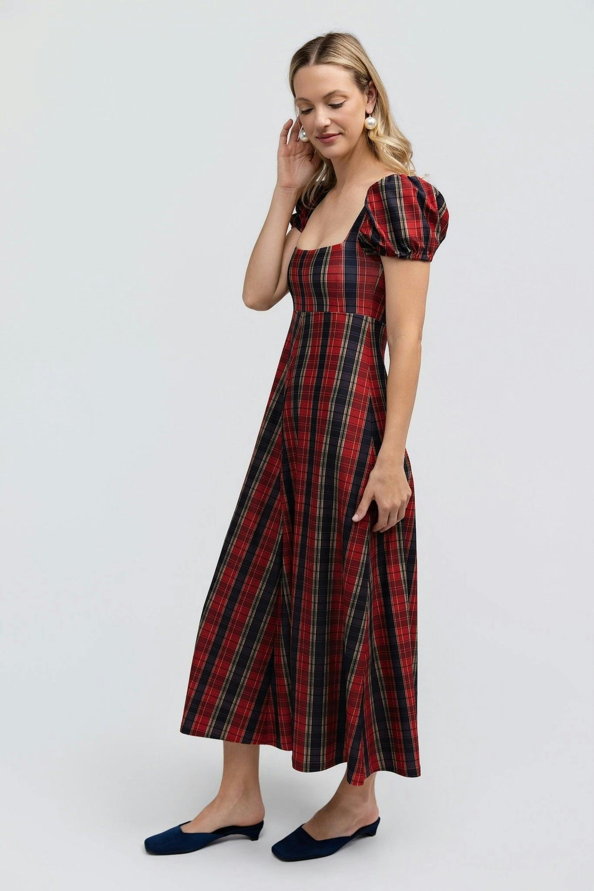 Rosalie Dress - Hearth Plaid