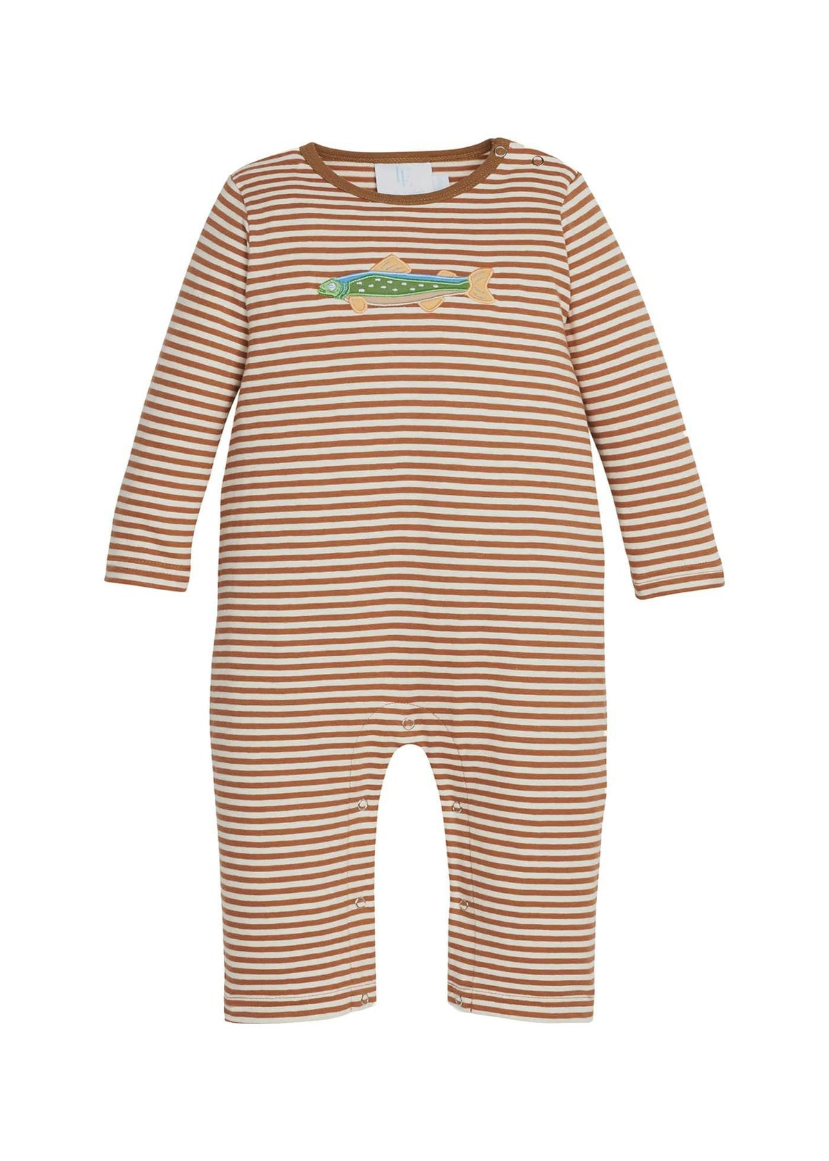 Applique Romper - Brook Trout