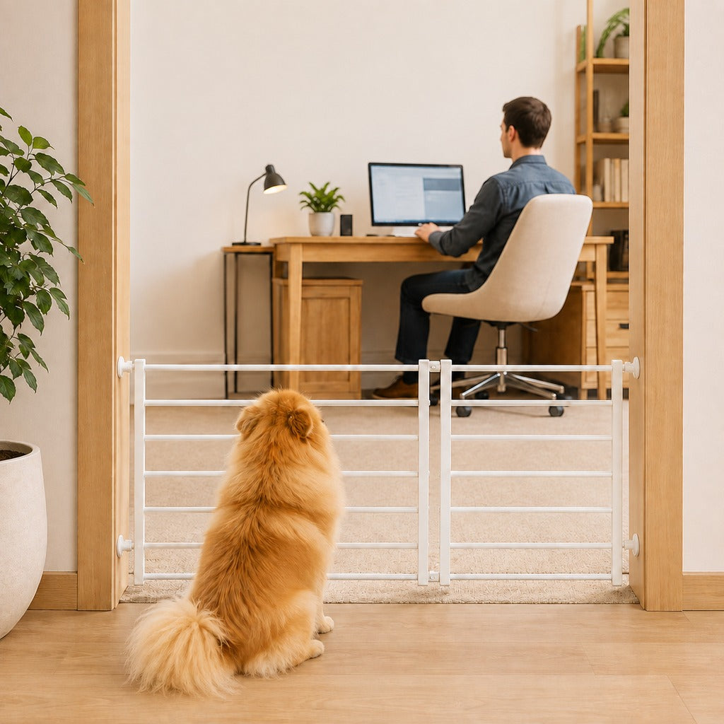 No-Drill Expandable Pet Gate for Doorways - Adjustable Indoor Barrier for Small Dogs
