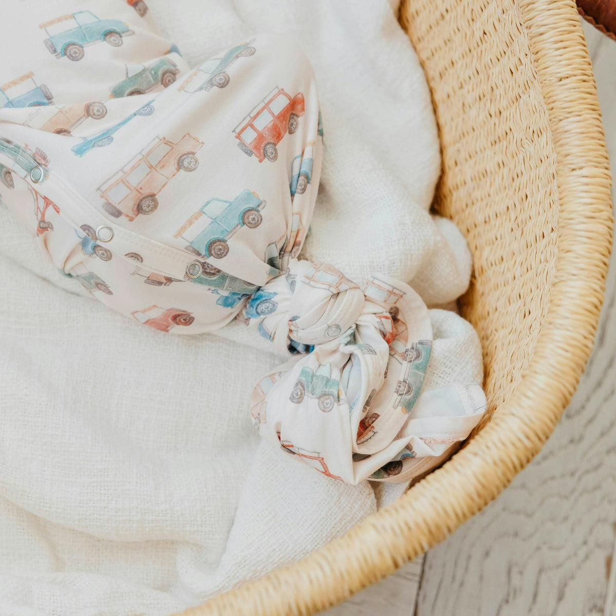 Newborn Knotted Gown - Cruiser