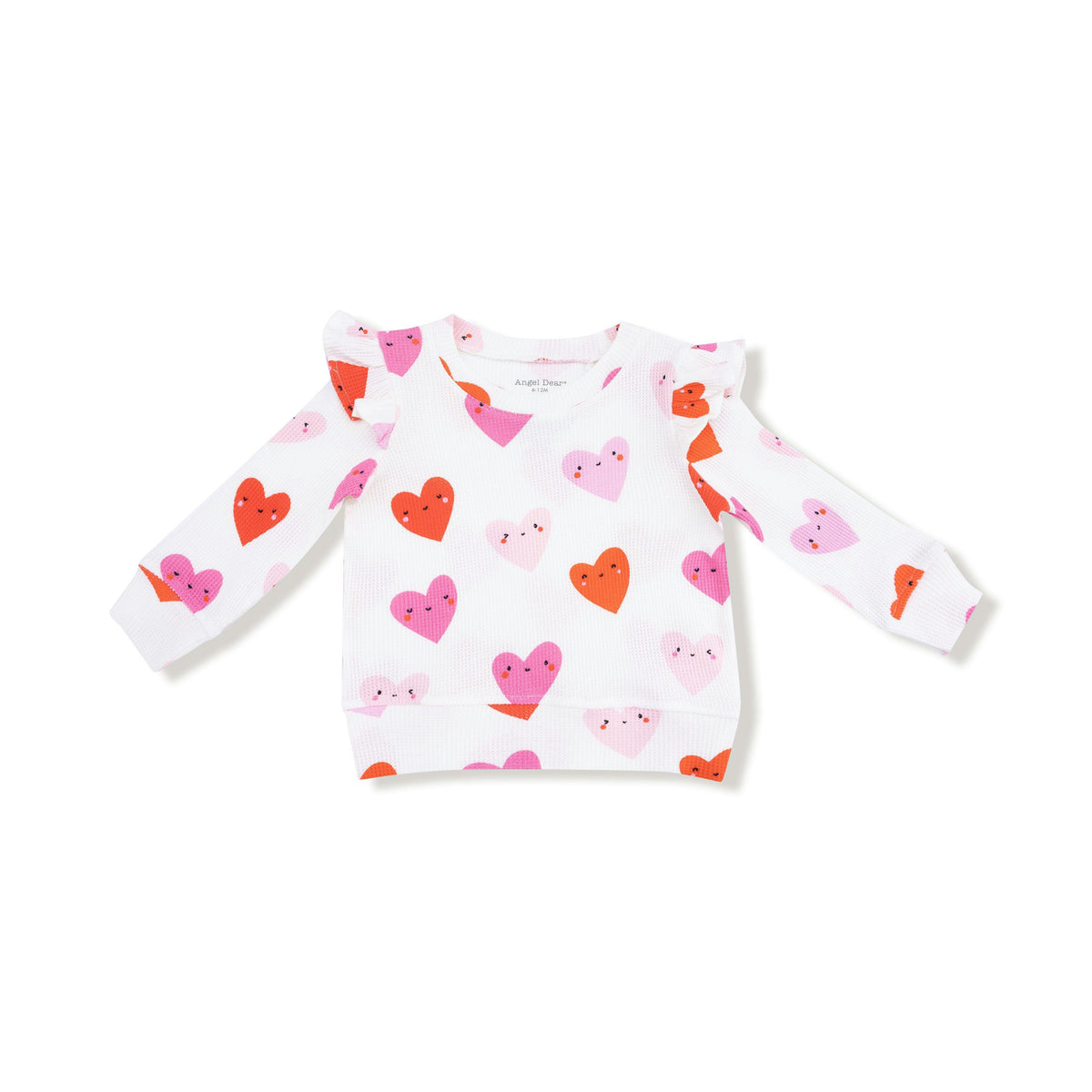 Happy Hearts - Ruffle Sleeve Top