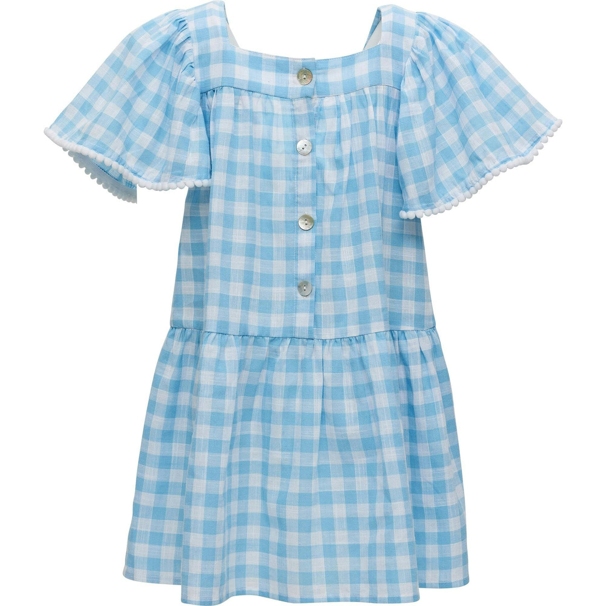 Cornflower Gingham Beach Dress