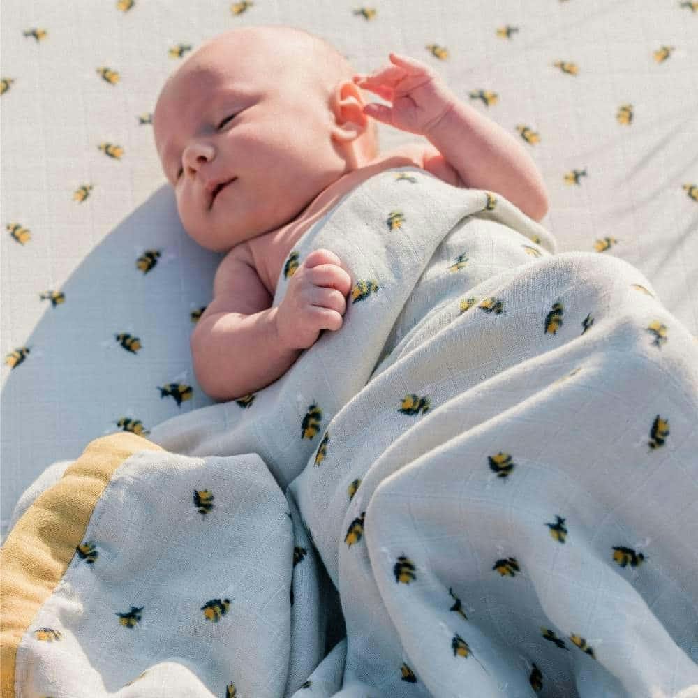 Duck Organic Cotton Muslin Fitted Crib Sheet