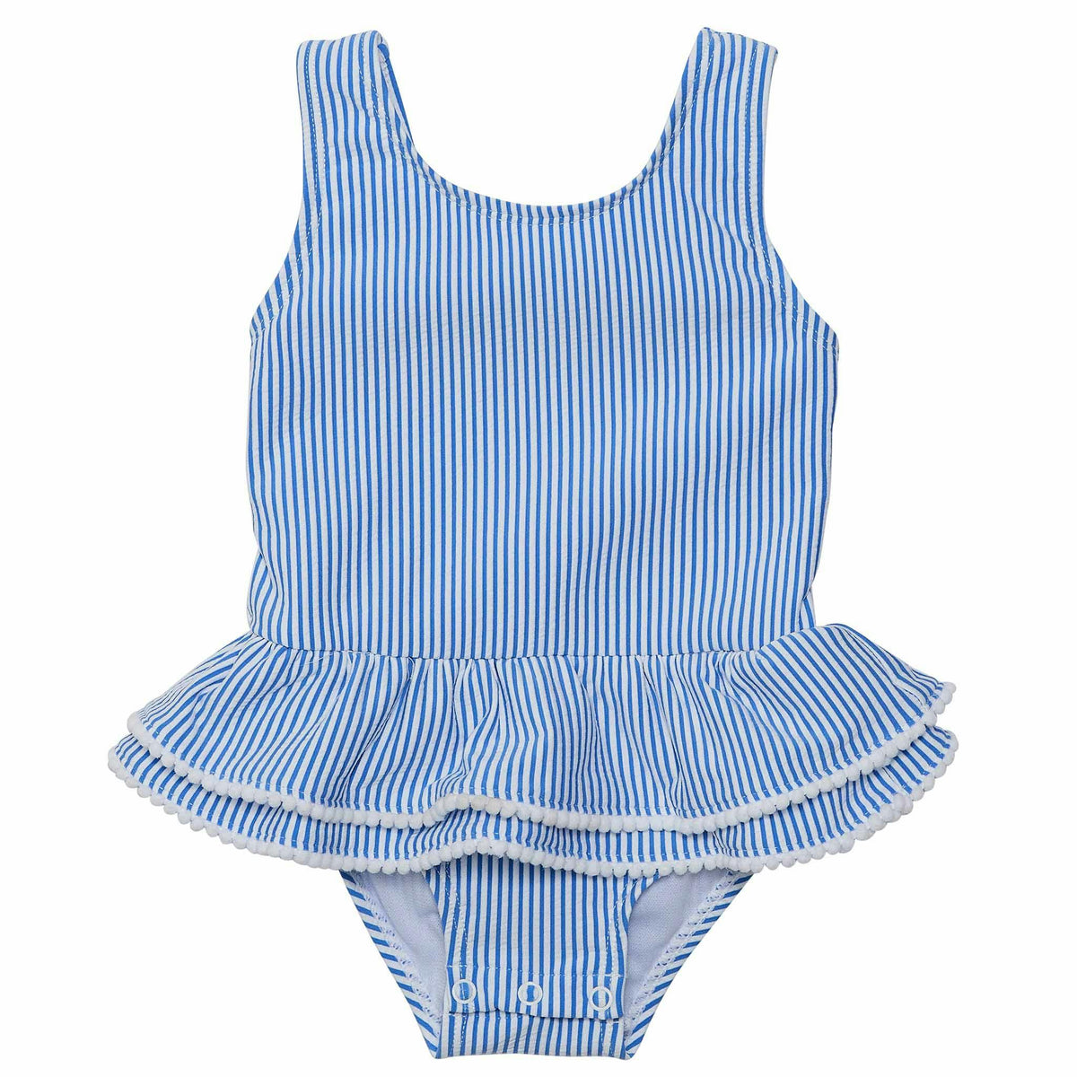 Sleeveless Ruffle Waist Skirt Swimsuit