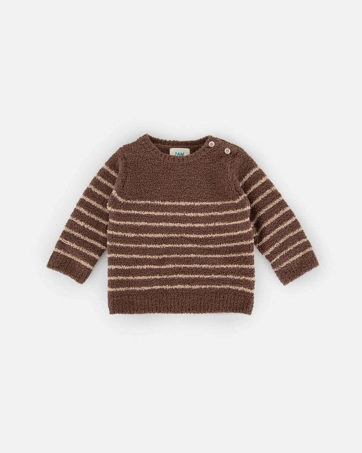 Long Sleeve Top Striped - Fuzzy