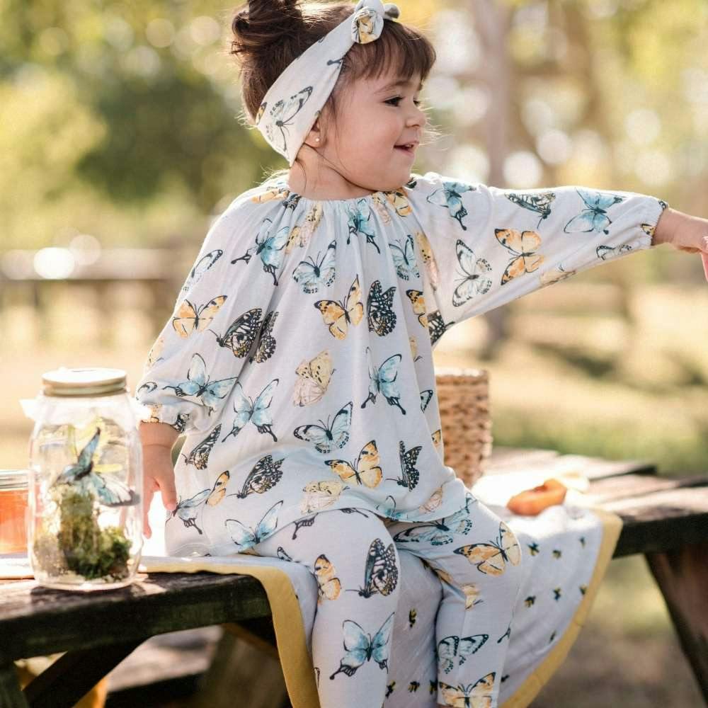 Organic Cotton Dress & Legging Set