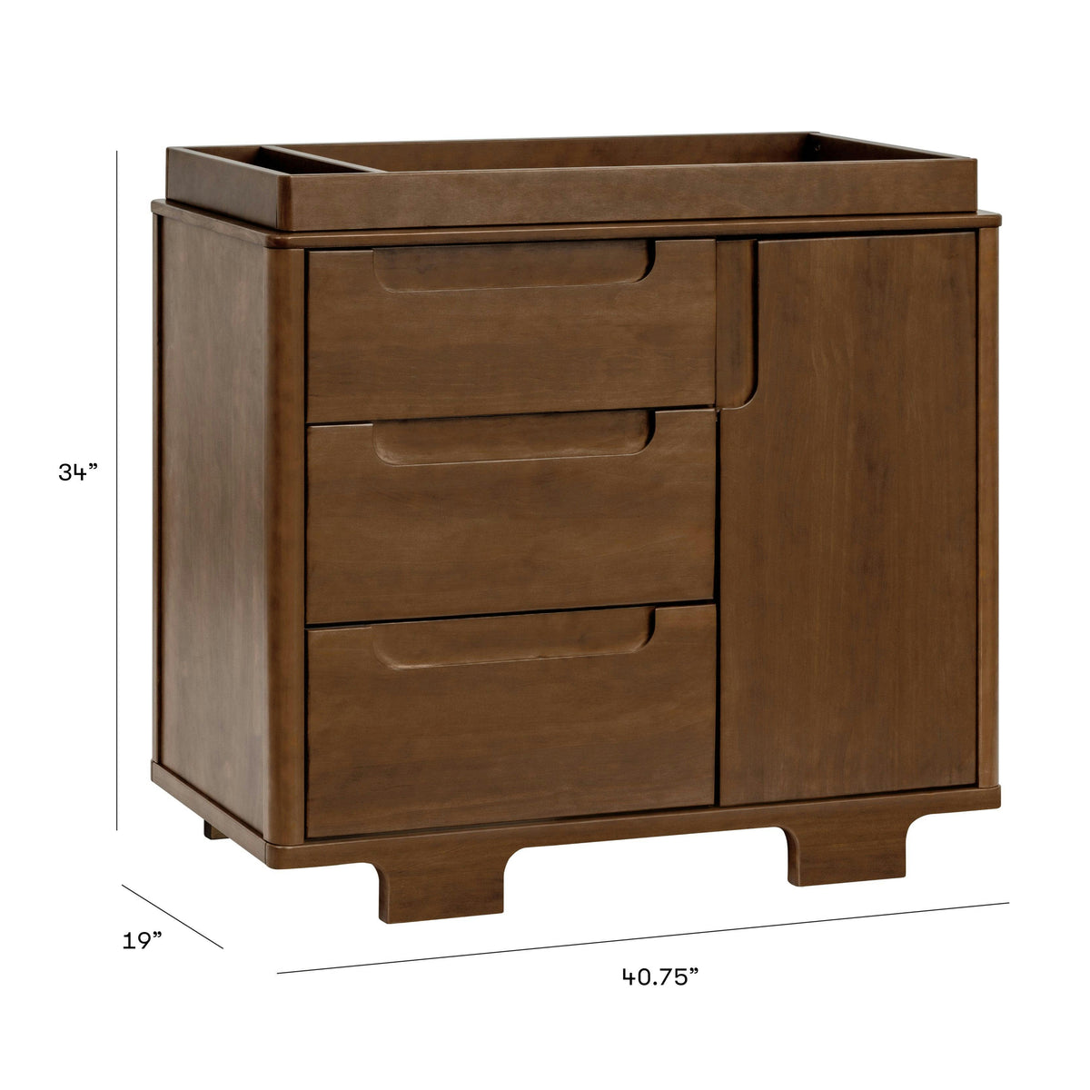 Babyletto Yuzu 3-Drawer Compact Changer Dresser with Removable Changing Tray (41")