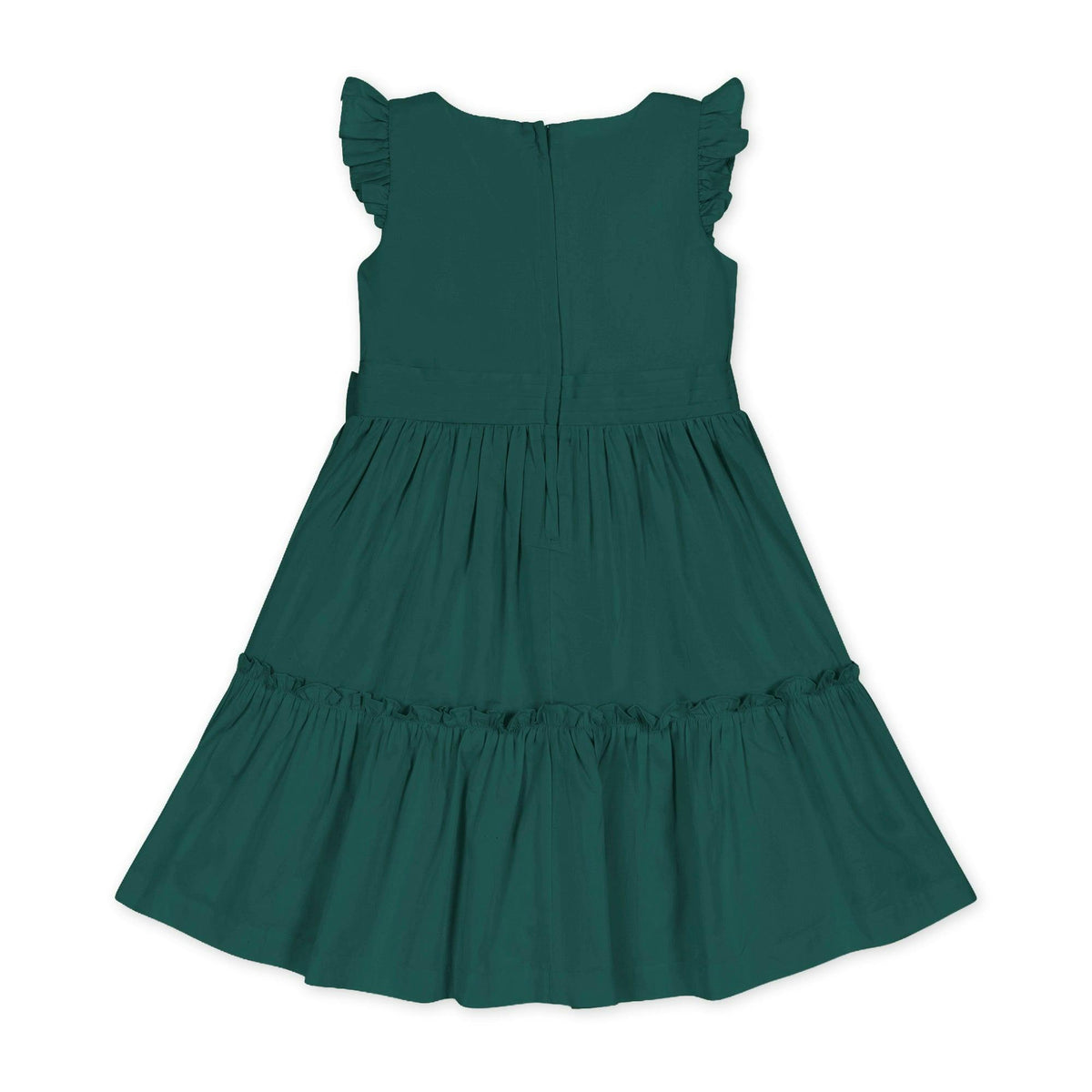 Organic Tiered Sateen Party Dress