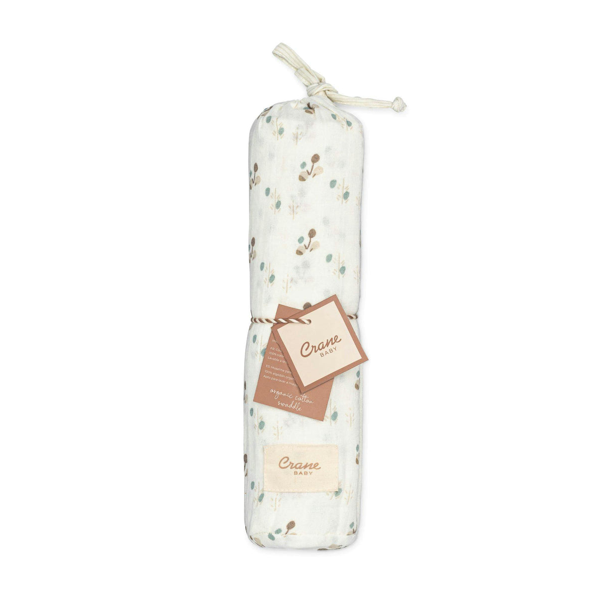 Avery Poppy 100% Organic Cotton Muslin Swaddle Blanket