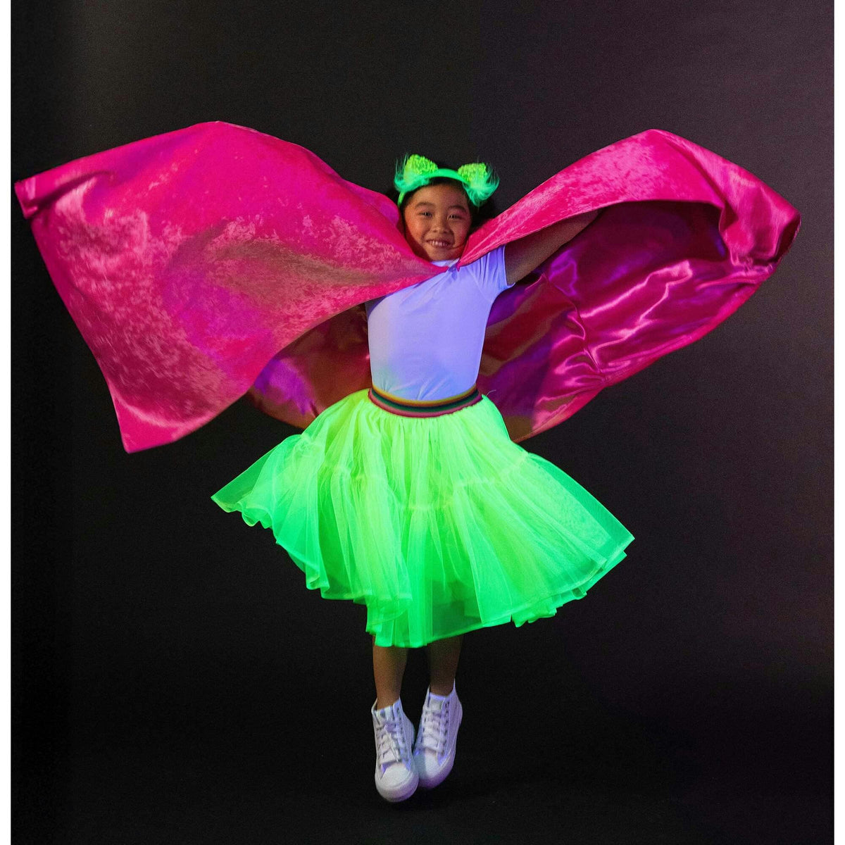 Jr Star Pink Glow Child Cape