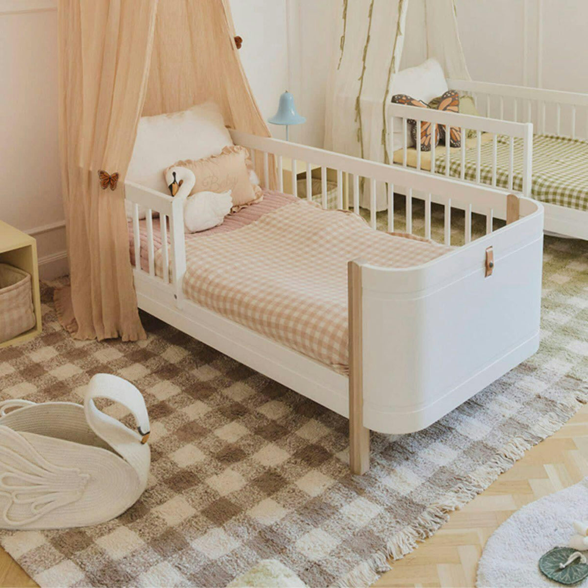 Washable Rug Vichy Marron