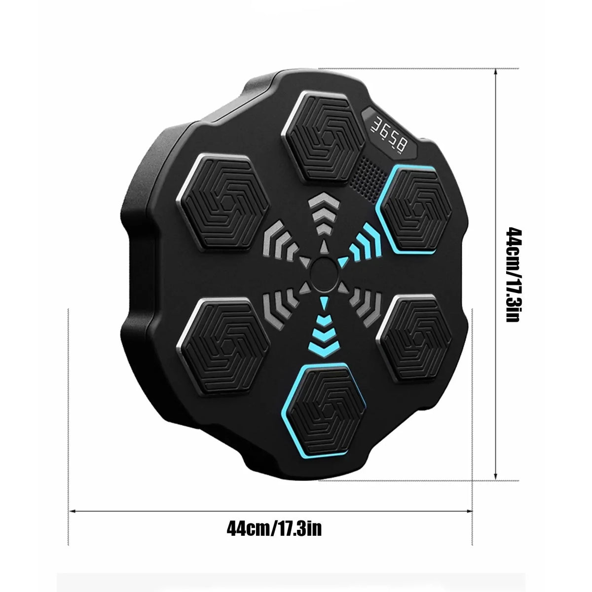 RhythmStrike: LED Music Boxing Machine with Gloves