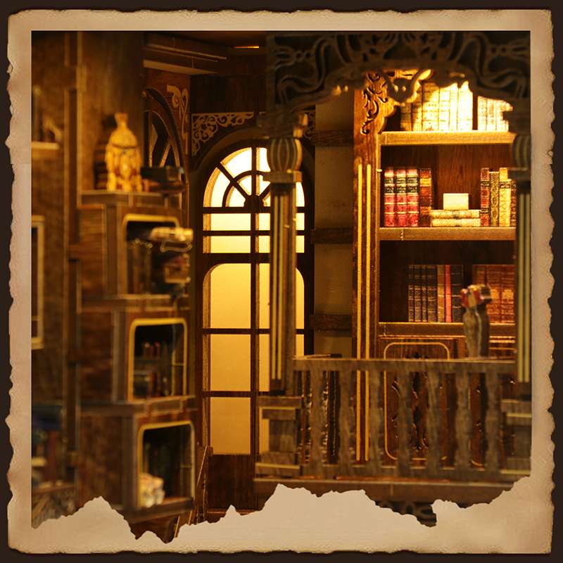 Antique Book Archive Library DIY Book Nook Kit