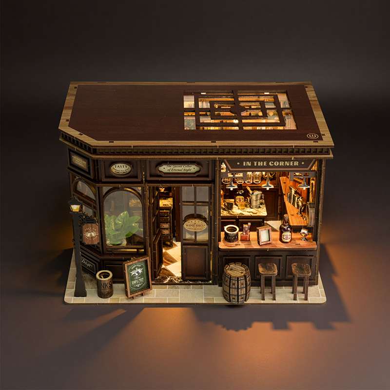 Vintage Tavern Bar DIY Miniature House Kit