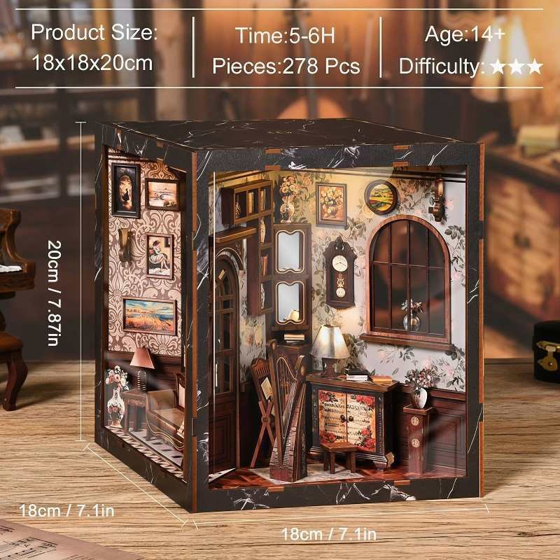 European Melody Room DIY Miniature House Kit
