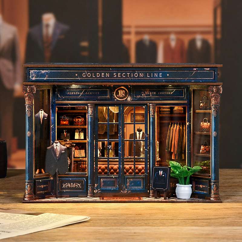 Bespoke Tailor Shop DIY Miniature House Kit