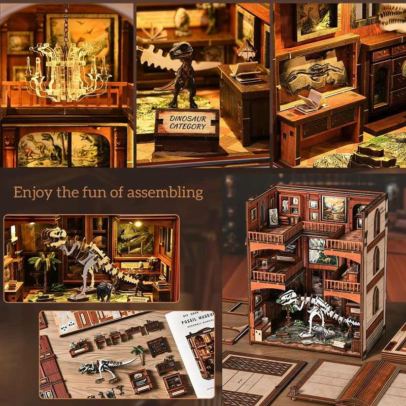 Fossil Museum Natural History DIY Book Nook Kit