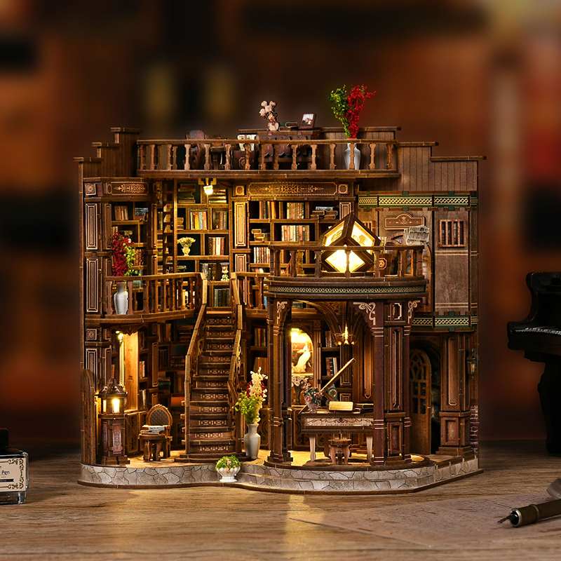 Grand Library Hall Large DIY Book Nook Kit