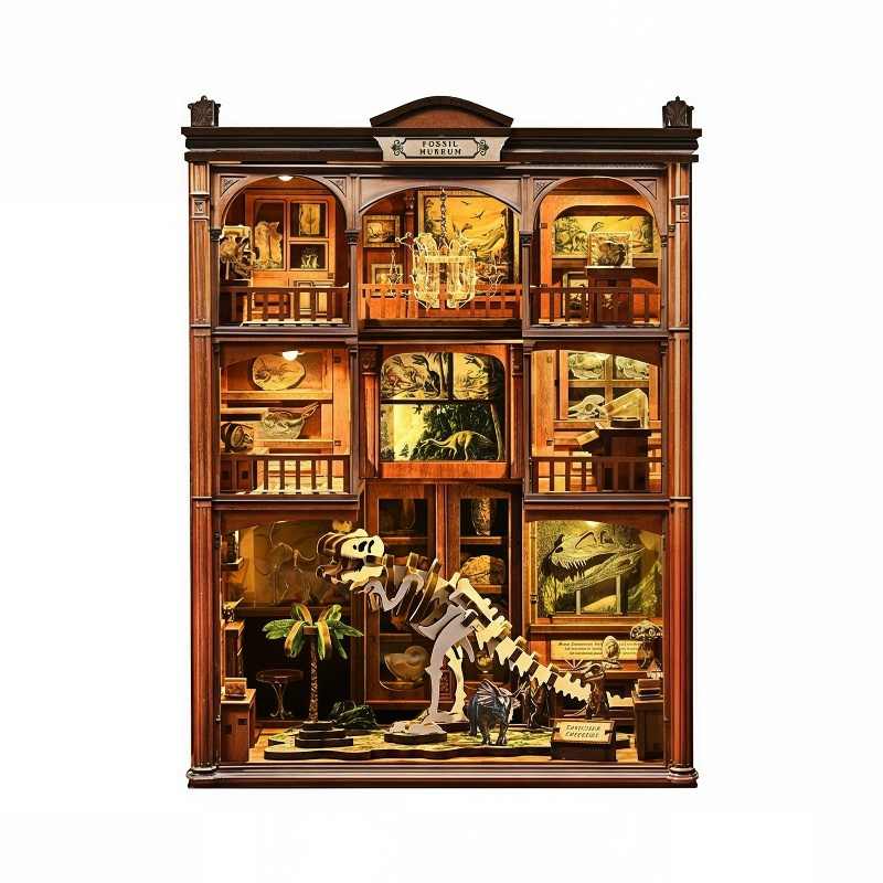 Fossil Museum Natural History DIY Book Nook Kit