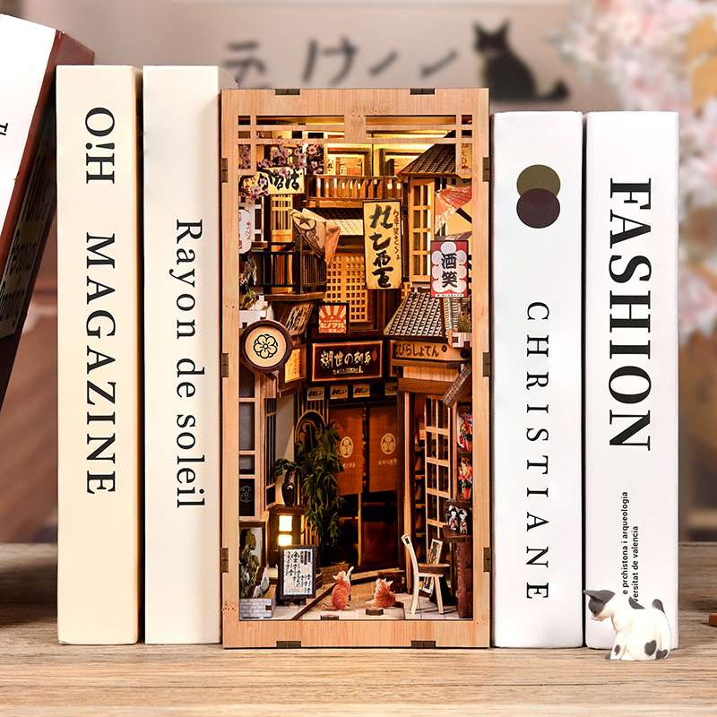 Cat Alley House Japanese DIY Book Nook Kit