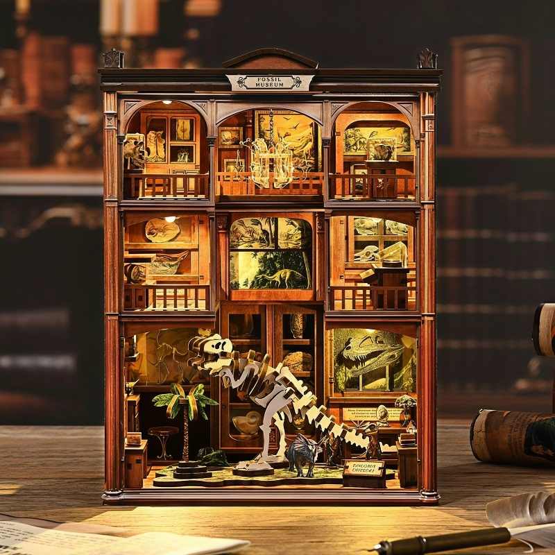 Fossil Museum Natural History DIY Book Nook Kit