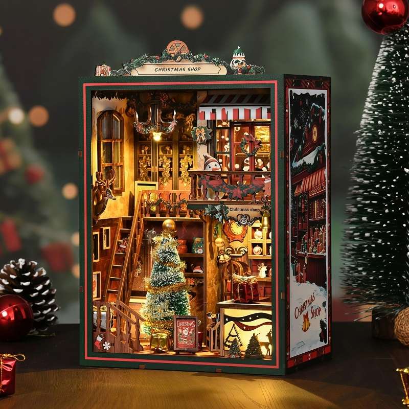 Christmas Shop DIY Miniature House Kit